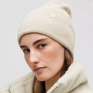 Lululemon Warm Revelation Beanie- Heathered Bone, O/S